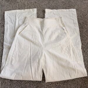 White Linen Pants, 100% cotton